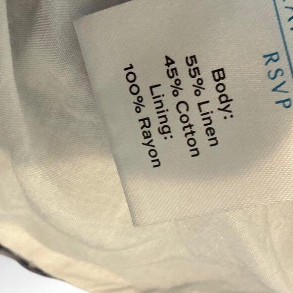 Draper James Womens Blue White Striped Linen Blend Dress Small - Picture 4 of 4